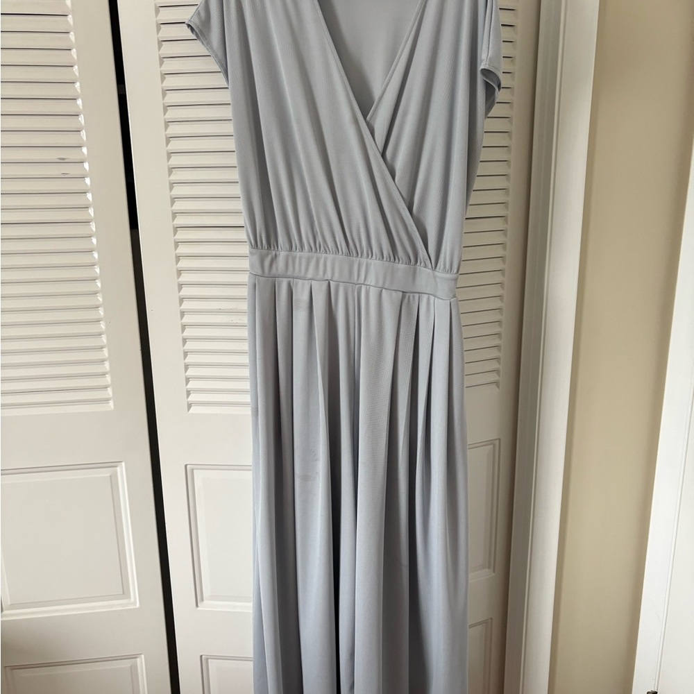 HALARA Light Gray Wide Leg Jumpsuit